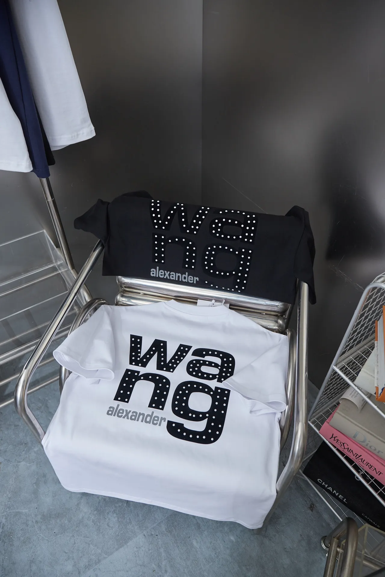 Alexarderwang 25SS New Arrival 100% 32 1X 1 ➕ ➕ ：Black/White Size：S/M/L/XL